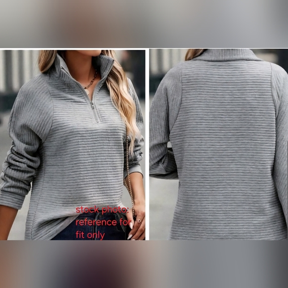 Athleta Gray Zip Up Sweater Cozy and Versatile - Picture 12 of 12